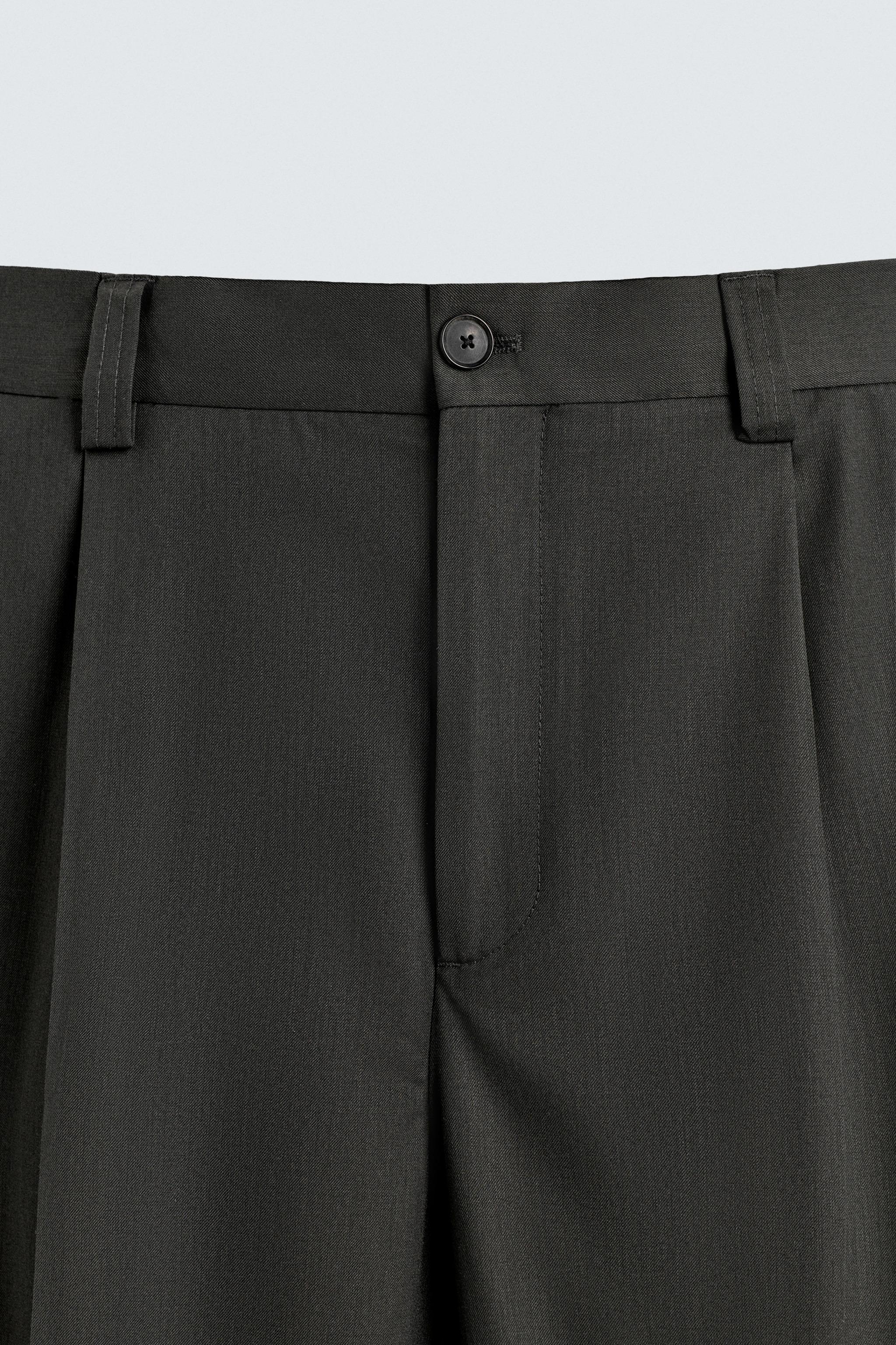 WOOL BLEND SUIT PANTS